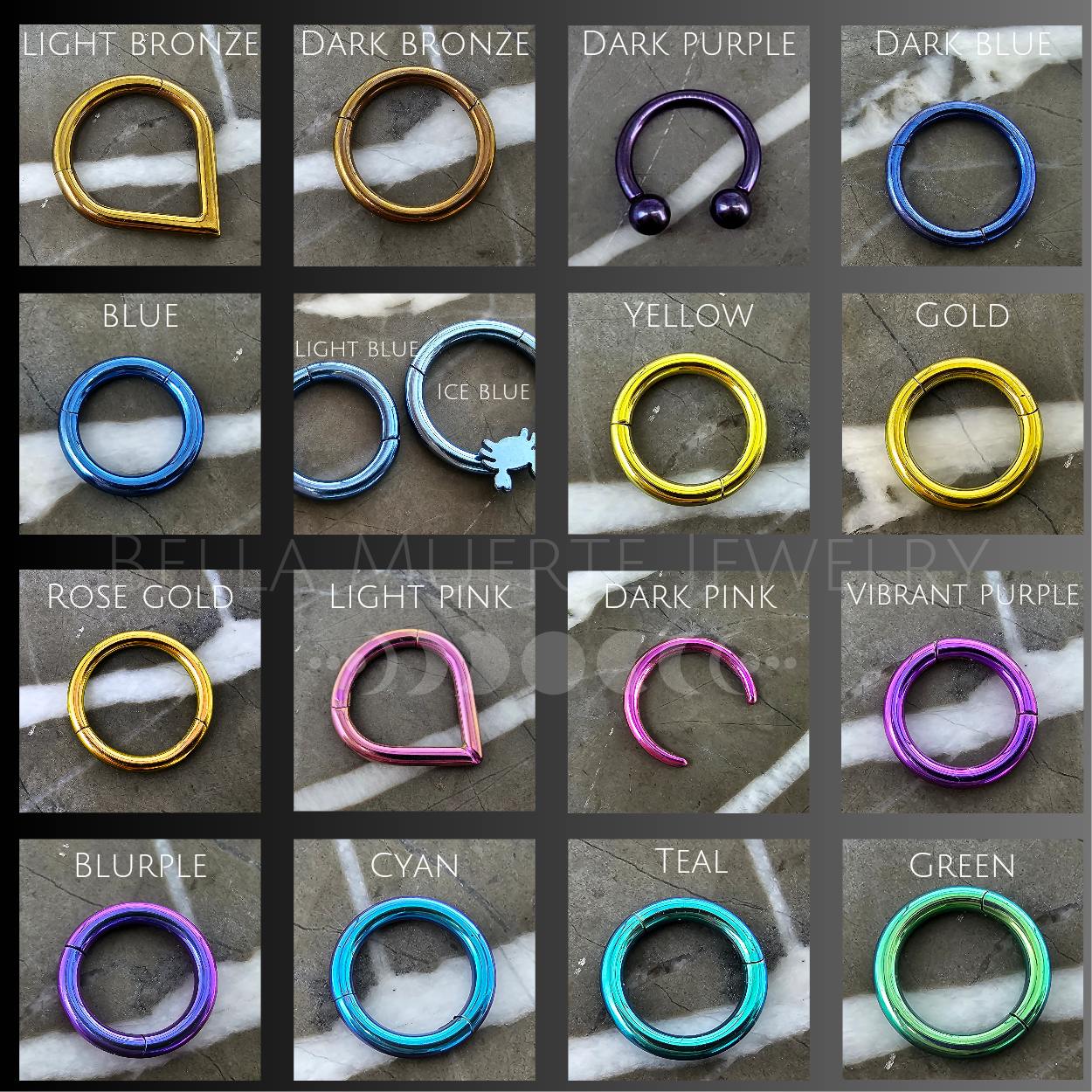 Teardrop V Shape Titanium Hinged Segment Clicker