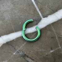 Green Anodized Titanium Hinged Segment Clicker