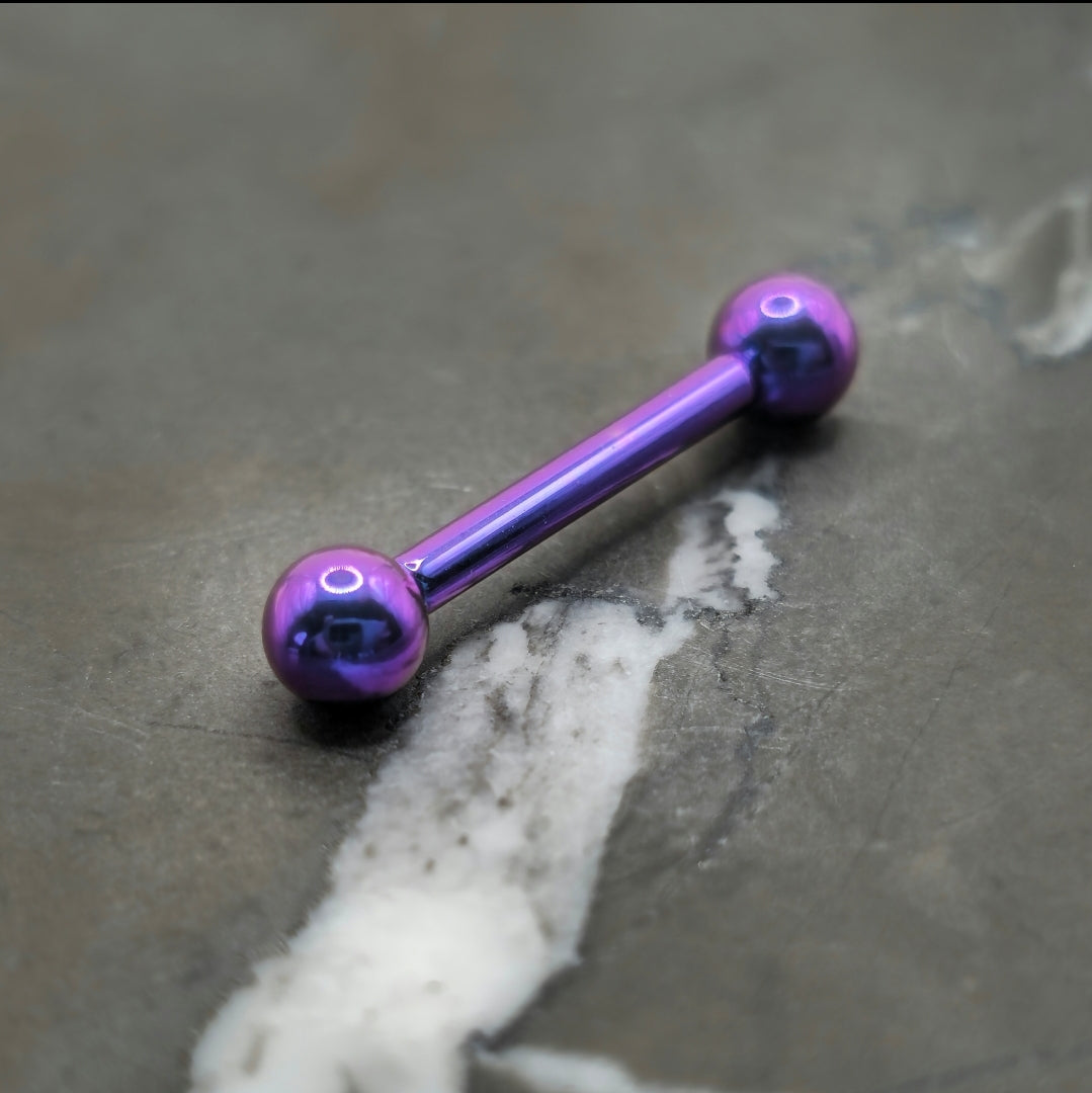 Blurple Internally Threaded Barbell
