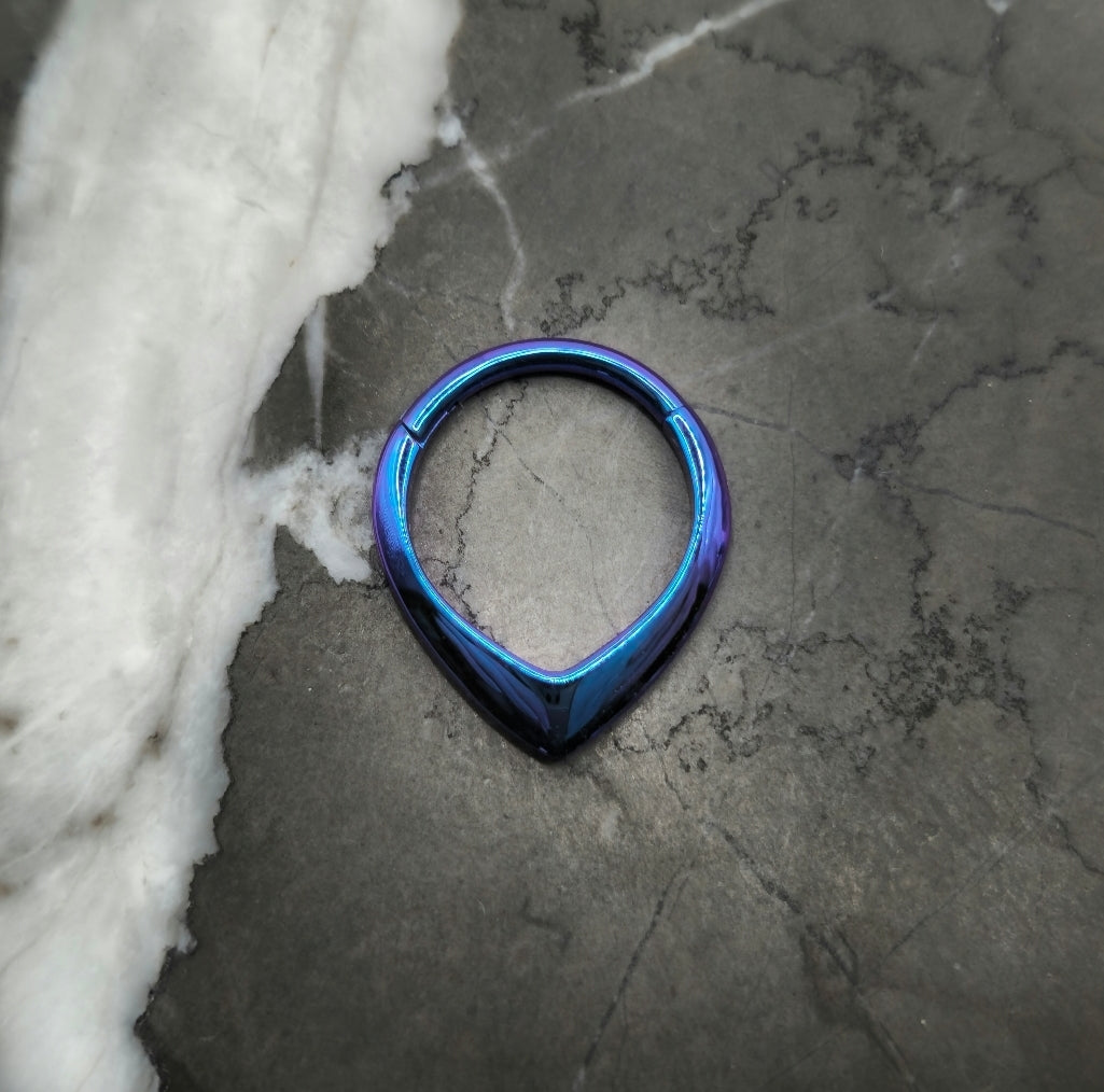 Color Shift Blurple Tapering Teardrop Clicker