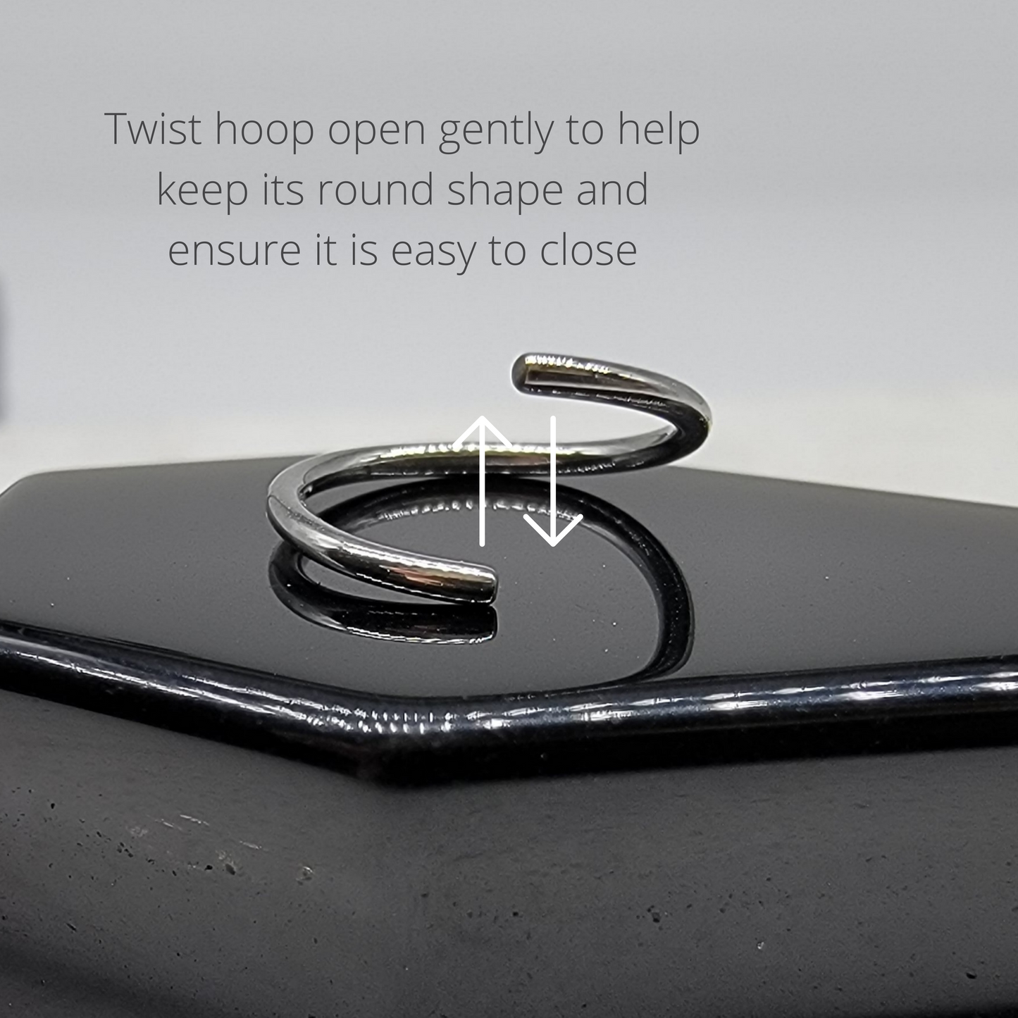 Plain Endless Basic Bend Hoop