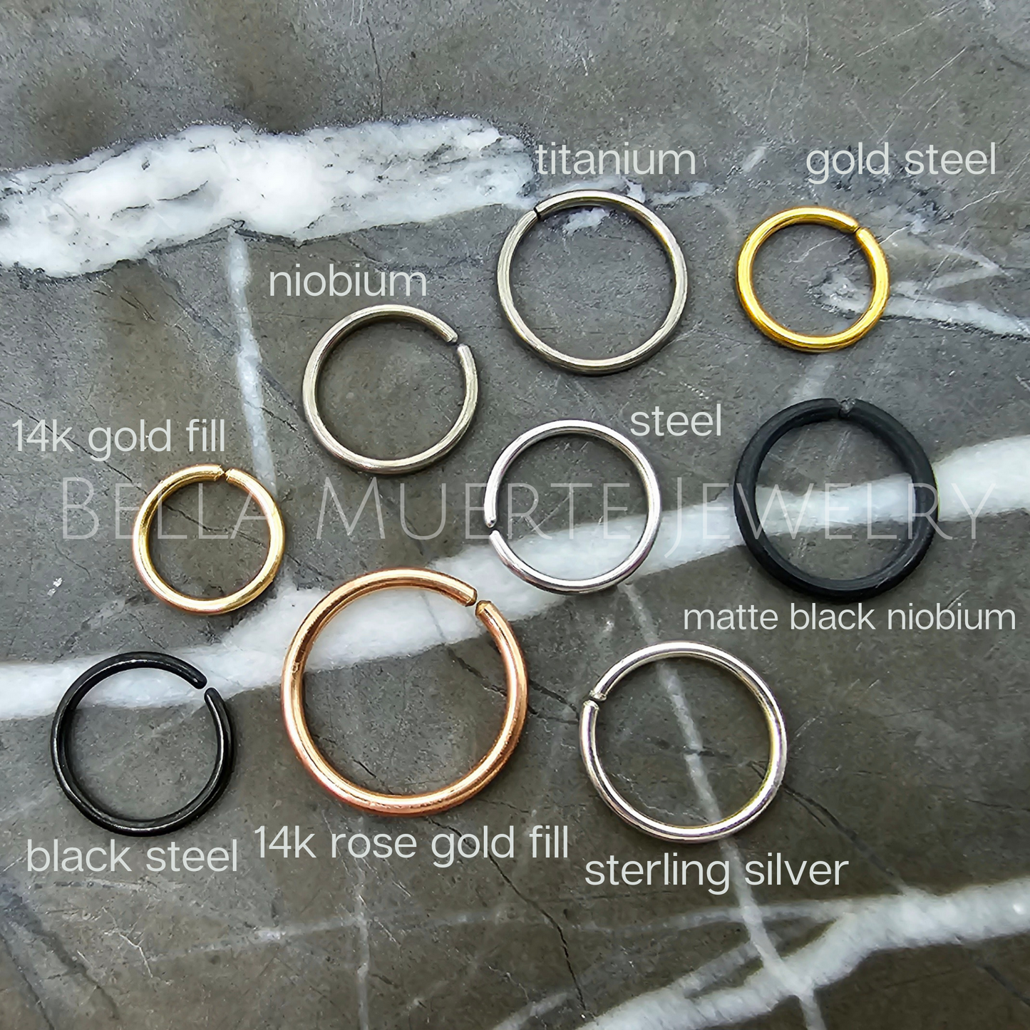 Irish Flag Nostril or Cartilage Hoop Ring