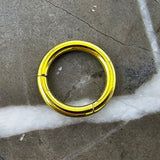 Yellow Anodized Titanium Hinged Segment Clicker