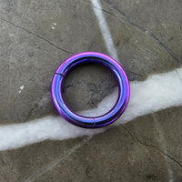 Blue-Purple (Blurple) Anodized Titanium Hinged Segment Clicker
