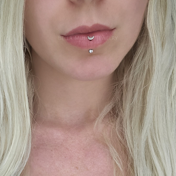 Curved sales labret jewelry
