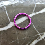 Dark Pink Anodized Titanium Hinged Segment Clicker