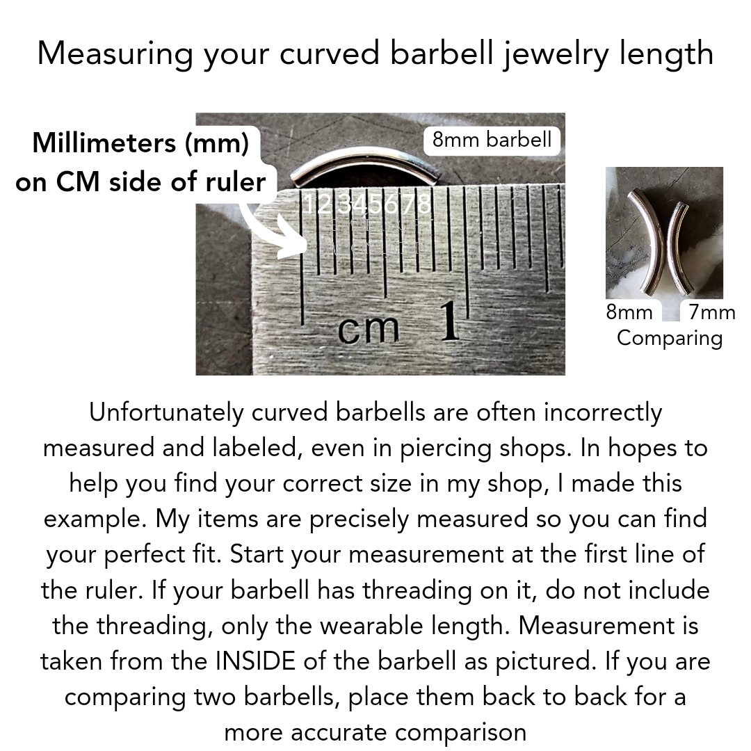 Double Star Ended Curved Barbell