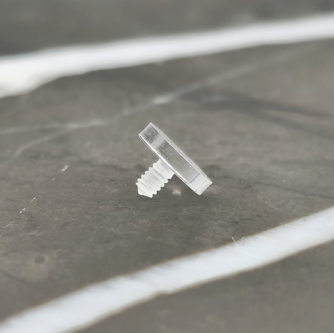 Flat Clear Dermal Acrylic Top – Bella Muerte Jewelry