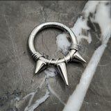 Titanium Triple Spike + Banded Jewelry Clicker