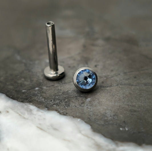 Aqua Swarovski Stud