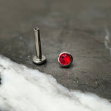 Red Swarovski Stud