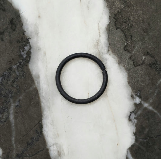 Matte Black Niobium Bendable Piercing Hoop