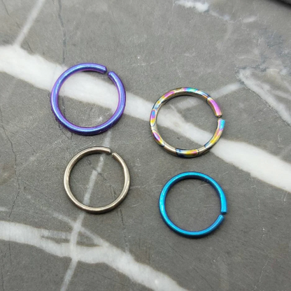 Niobium Bendable Piercing Hoop Ring