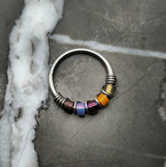 Autumn's Harvest Beaded Nose Ring