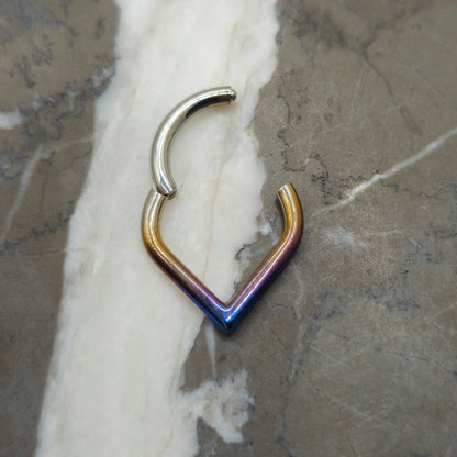 14g 10mm Teardrop Septum Clicker