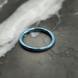 Ice Blue Anodized Titanium Hinged Segment Clicker