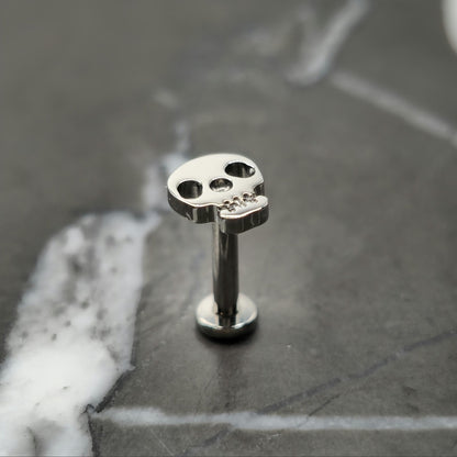 Small Skull Threadless Labret