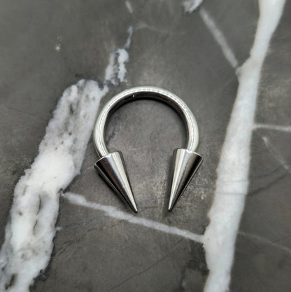 Large 4x8mm Spike Septum Ring