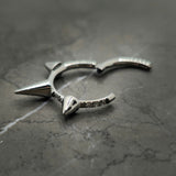 Titanium Hinged Spike Segment Clicker with Cubic Zirconia