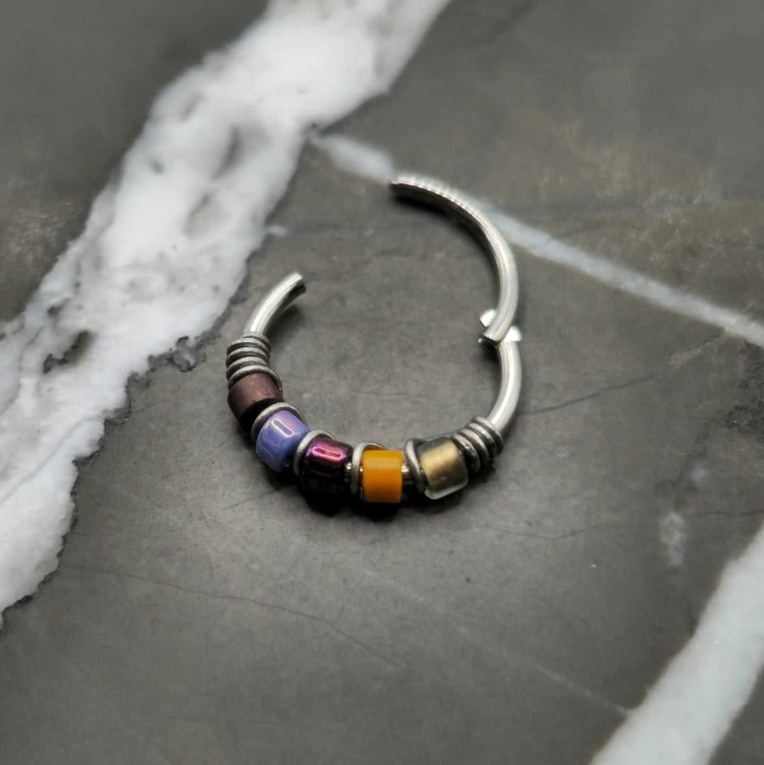 Autumn's Harvest Beaded Nose Ring