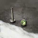 Peridot Swarovski Stud