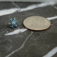 Zirconia Snowflake Threadless Labret