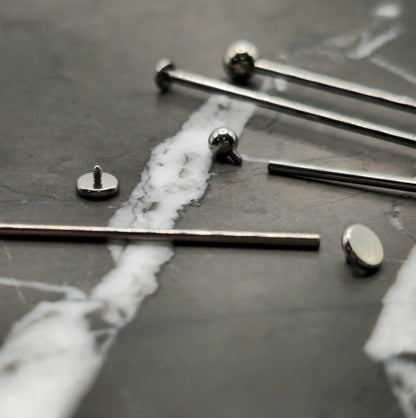 18g, 16g or 14g Industrial Barbell
