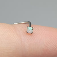 Tiny Opal Nose Stud