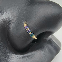 Dragonfly Beaded Hoop in 14k Gold Filled