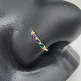 Dragonfly Beaded Hoop in 14k Gold Filled