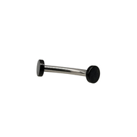 Black Flat End Curved Barbell