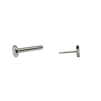 Small Silver Moon Star Heart Lightening Bolt Threadless Labret