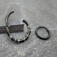 Black Titanium Hinged Segment Clicker