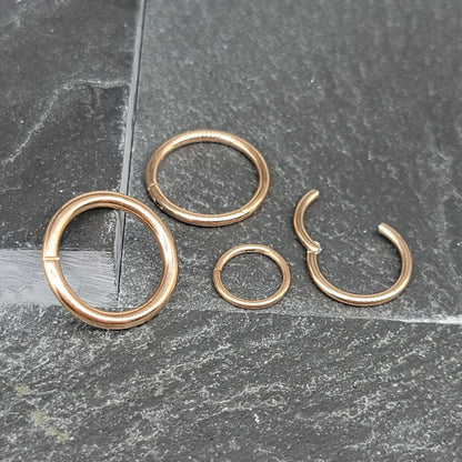 Basic Rose Gold Clicker Hoop