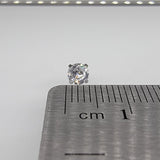 Floating Belly Button Curved Barbell with Cubic Zirconia