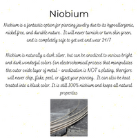 Niobium Halloween Beaded Hoop